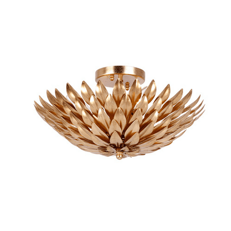 

Semi Flush Mounts 4 Light With Antique Gold Wrought Iron 16 inch 240 Watts - World of Lighting