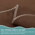 thumbnail image 2 of Flxxie 2 Pack Brushed Microfiber Toddler Pillowcases with Zipper Closure, Super Soft and Cozy Travel Pillow Covers, 13" x 18", Fits Pillows Sized 12"x16" 13"x18" 14"x19", Brown, 2 of 5