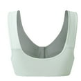 thumbnail image 5 of VISALY Front Closure Bras for Women, High Support Adjustable Strap Full Coverage Up Bras Comfortable No Underwire S, Wireless Bra, Front Closure Bras for Women, Bras (Green, 42), 5 of 6