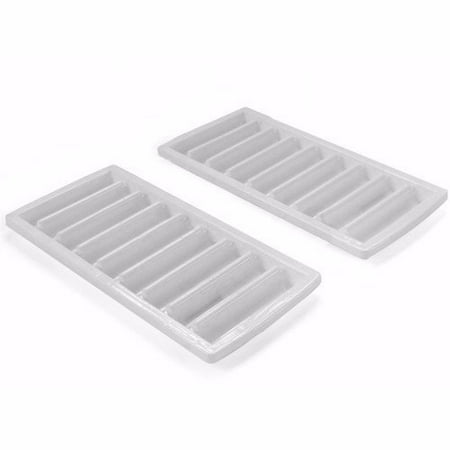 Wideskall® White Ice Cube Stick Tray Fit Sport Water Bottle Cylinder Freezer Tray, Pack of (Best Way To Store Ice Cubes In Freezer)