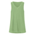 thumbnail image 5 of Hessimy Womens Scoop Neck Tank Tops Sleeveless Camisole Stretch Casual Basic Slim Fit Cami Tee Shirts(Light Green,XXXL), 5 of 8