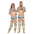 thumbnail image 3 of IAUYY Unisex Adult Onesie Pajamas Ultra-Soft Crystal-Soft Fabric, Halloween Adult Onesie Pajamas Adults,With a Zipper Plus Size Onesie Pajamas, Earth Tones, 3 of 7