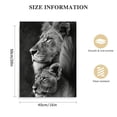 thumbnail image 2 of Nawypu Black And White Lion Couple Canvas Painting Modern Abstract Wall Art Animal Posters and Prints Wall Decor Wall Artwork Home Decor Office Kitchen Wall Decoration for Home Classroom Office, 2 of 5