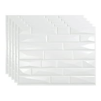 FASÄDE Vista Decorative Vinyl Backsplash 15 sq ft Kit in Gloss White