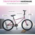 thumbnail image 6 of BMX Bikes for 6-14, Cuoote 24 Inch Bicycle with High-Carbon Steel BMX Frame, 360° Handlebar Rotation, 6 of 7