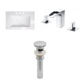 thumbnail image 1 of American Imaginations 24.25-in. W 3H8-in. Ceramic Top Set In White Color - Overflow Drain Incl. AI-27176, 1 of 1