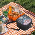 thumbnail image 4 of Uourmeti Kids Insulated Lunch Bag featuring Watercolor Horse River Design - Perfect for School and Outdoor Picnics, 4 of 6