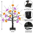 thumbnail image 4 of 18 Inch Black Halloween Tree Light with 24 LED Pumpkin Bat Ghost Lights, Timer/USB/Battery Operated Halloween Lights Halloween Decorations Indoor Outdoor for Home Table Mantle Halloween Party Decor, 4 of 8