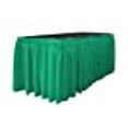 thumbnail image 3 of SKT-Pop-14x29-10Lclips-JadeP53 10 L-Clips LA Linen Jupe de Table en Popeline de Polyester Jade - 14 Pi. x 29 Po., 3 of 3
