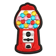 Gumball Machine Applique Multi-Color Embroidered Iron-On Patch - 3 Inch Medium