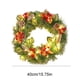 thumbnail image 3 of Adornos navideños, corona de flores para puerta de entrada, aldaba navideña para interior y exterior, con lazo de piñas y frutos rojos, de plástico., 3 of 6