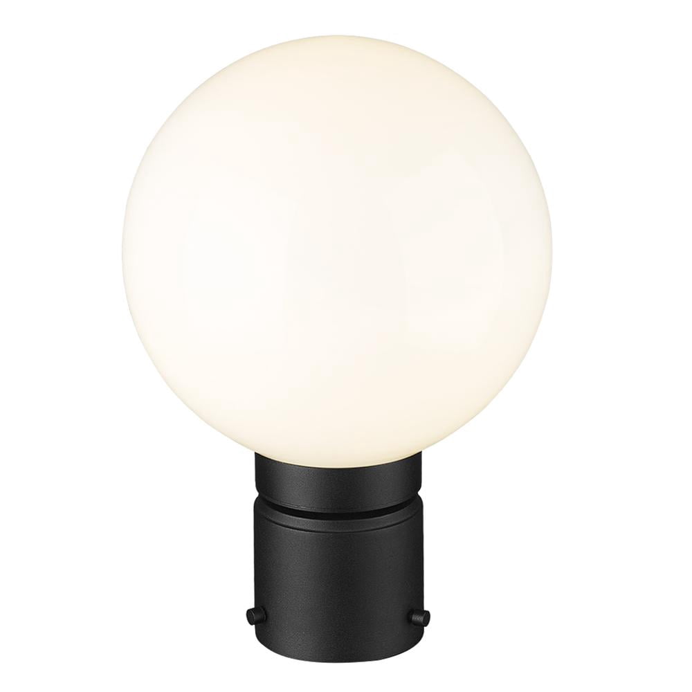 Z Lite 591PHB-BK 20 in. Helix 1 Light Outdoor Post Mount Fixture, Black