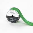 thumbnail image 1 of UNIQUE CREATIV Glitter Cut Ribbon, Green, 25 mm × 4.5 m (1 in × 5 yd), 1 of 4