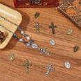 thumbnail image 4 of 1 caja de 60 piezas de dijes de rosario en 6 estilos: dije de crucifijo, dije de Pascua, colgante ovalado para candelabro, en plata, oro y bronce., 4 of 5