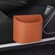 thumbnail image 1 of Portavasos colgante de cuero para puerta de coche | Organizador multifuncional con clip | Cuero duradero premium | Se adapta a 10x16cm | Negro, Naranja, Rojo, Marrón, Blanco | Boca ancha de fácil, 1 of 3