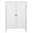 thumbnail image 4 of SESSLIFE Bathroom Floor Storage Cabinet with 2 Doors, Bathroom Cabinet with Adjustable Shelves, White, 4 of 10