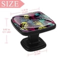 thumbnail image 4 of 4 Pcs Square Cabinet Handle Drawer Pulls Halloween Scary Hands Knobs with Screws Furniture Office Cabinet Knob Decoration, 4 of 7