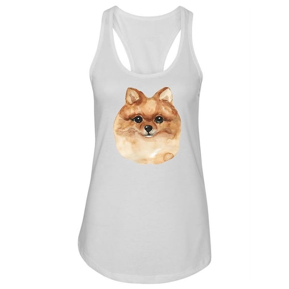 Pomeranian Portrait Tank Women -Image by Shutterstock, Female Medium