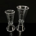 thumbnail image 4 of Eigraketly 1/2 Uds doble transparente Jigger oz taza de resina de plástico leche té café mezcla Oz escala taza de medición Home Bar se aplica Kits de desorden para acampar L Eigraketly  HW5710-02, 4 of 6