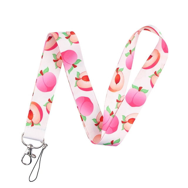 Famous Fresh Fruits Lanyard Keychain ID Card Pass Gym Mobile Phone USB Badge Key Ring Holder Neck Straps NO.6