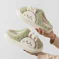 thumbnail image 2 of Lovskoo 2024 Women's Slippers Cute Slippers Warm Winter Slippers Soft Fleece Plush House Slippers Indoor Outdoor Green, 2 of 6