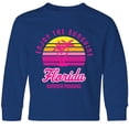 thumbnail image 3 of Inktastic Enjoy The Sunshine Florida Summer Paradise Long Sleeve Youth T-Shirt, 3 of 5