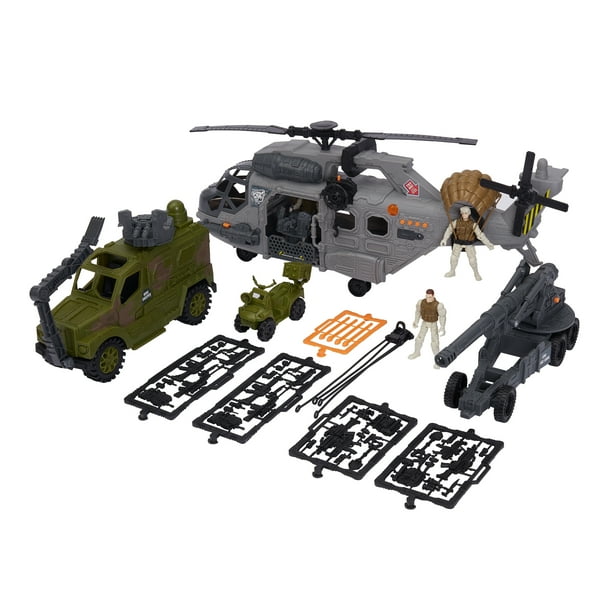 Kid Connection Military Giant Copter Play Set, 57 Pieces