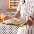 thumbnail image 2 of Super Easy To Use Freezer Plastic Freezer With Pull Out Handle Transparent Storage Bucket Suitable For Home Bar Restaurant Food Storage Home Decor, 2 of 7