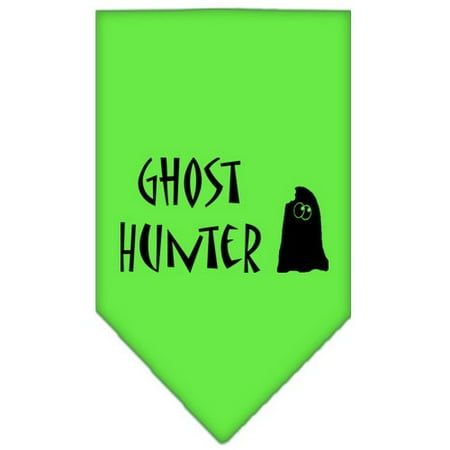Bandana Lime Green - Ghost Hunter Screen Print Bandana Lime Green Large