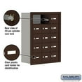 thumbnail image 2 of Salsbury Industries 19058-15ZRK Cell Phone Storage Locker - 5 Door High Unit (8 Inch Deep Compartments) - 15 A Doors - Bronze - Recessed Mounted - Master Keyed Locks, 2 of 4