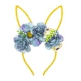 thumbnail image 1 of Diadema con orejas de conejo de Pascua, tocado, hermosos accesorios para el cabello, tocados para Navidad, cumpleaños, regalos de fiesta de Halloween Amarillo azul Salvador Gorros con orejas de conejo, 1 of 10