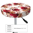 thumbnail image 2 of Uemuo Lilies Flowers Pattern Round Bar Stool Seat Covers Washable Stool Cushion Slipcover Elastic Bar Chair Covers-12 inch, 2 of 7