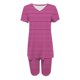 thumbnail image 3 of Blusas para las Mujeres Casual Impreso Cuello en V Manga Corta Blusa Pantalones Cortos, Conjuntos de Ropa para las Mujeres, 3 of 4