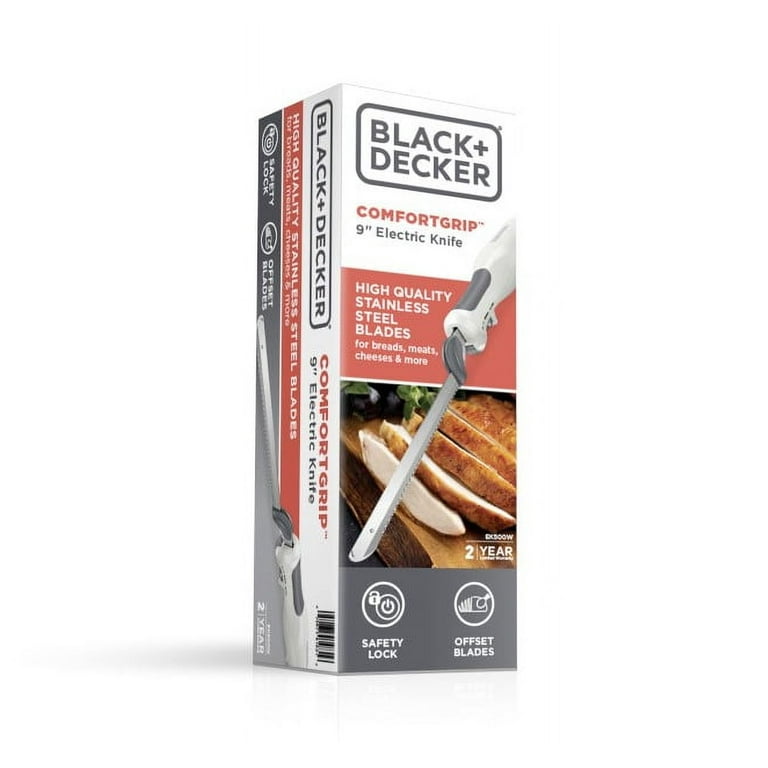 9 in. Comfort Grip Electric Knife in Black 9 in. Comfort Grip Electric Knife in Black