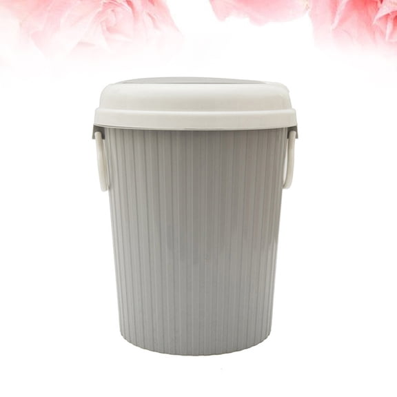 OFFIGAM Desktop Small Trash Can Plastic Grey 1 Piece for Daily Use