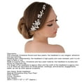 thumbnail image 6 of Cheers.US Women Lady Girls Fashion Rhinestone Flower Wedding Bridal Party Headband Headdress Tiara Headpiece Jewelry for Bridesmaid and Flower Girls, 6 of 7