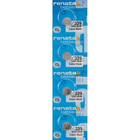 4 x Piles de Montre Renata 339, Pile SR614SW