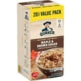 thumbnail image 2 of Quaker Maple & Brown Sugar Flavor Instant Oatmeal, 1.51 oz 20 Packets, 2 of 5