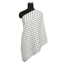 Bacati - Hearts Black Muslin Nursing Scarf