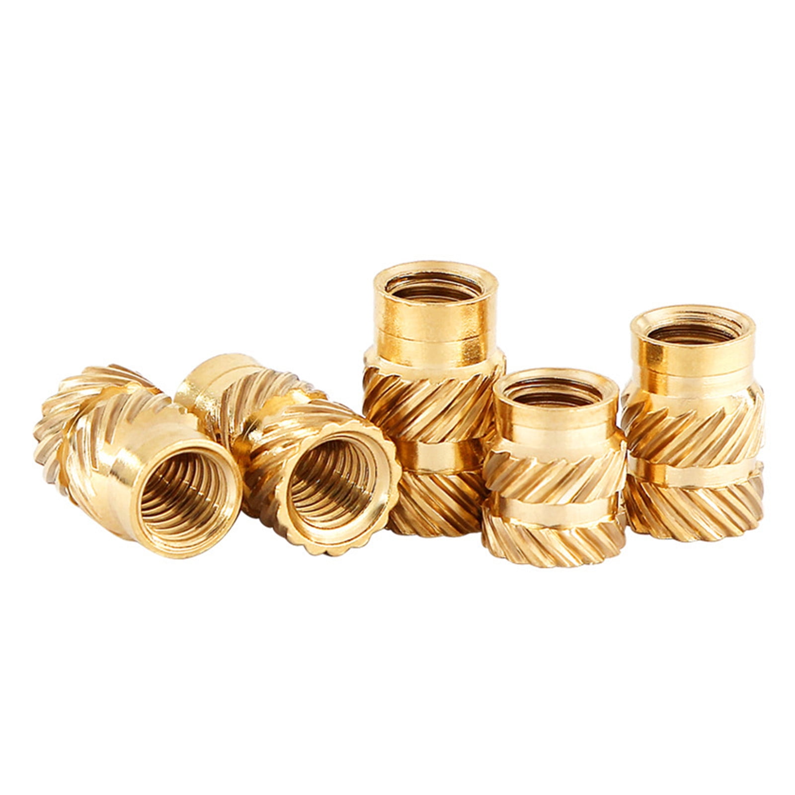 300PCS Brass Threaded Insert Nuts Set Knurled Nuts for Plastic Parts Heat Ultrasonic Application