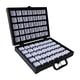 thumbnail image 3 of Caja de joyería de cuero sintético de lujo con forma de tarro para exhibir gemas sueltas 280x220x70mm, 3 of 9