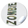 thumbnail image 1 of KuzmarK Round Mousepad / Hot Pad / Trivet - Zombie Camoflauge, 1 of 1