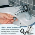 thumbnail image 5 of 2Pcs Faucet Aerator Adapter, M22 Male to M22 Male with Washer, 18mm Length, 5 of 6