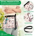 thumbnail image 6 of Cartoon Bear with Pink Heart Server Apron with 3 Pockets Waterproof Waitress Waist Short Apron for Man Woman 12 Inches, 6 of 7