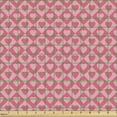 thumbnail image 2 of Ambesonne Pink Fabric by the Yard Upholstery, Heart Pattern Squares Plot, 10 Yards, Dried Rose Pale Pink, 2 of 5
