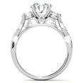 thumbnail image 2 of Vin Gol Round Cut 1.60 ctw Three Stone Diamond Engagement Anniversary Ring 14k Gold - 6.25, 2 of 4