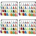 thumbnail image 3 of 4 Pack 32-Spool Sewing Thread Rack Wall Mount Thread Holder Organizer Embroidery, 3 of 7