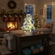 thumbnail image 5 of xihome Árbol de Navidad artificial azul de 152 cm con luces y adornos, decoracin navideña de mesa para interiores, fiestas, ventanas o pasillos., 5 of 8