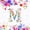 Pink Purple M, variant on Castle Fairy Floral Letter R Twin Sheet Sets 3pcs for Adults,Spring Garden Bedding for Bedroom