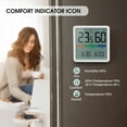 thumbnail image 3 of Digital Hygrometer Electronic Temperature Humidity Meters Gauge LCD Display Backlight, 3 of 8